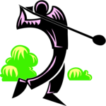 Golfer 059 Clip Art