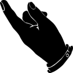 Finger Pointing 062 Clip Art