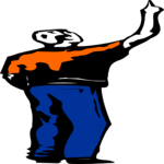 Man Pointing 07 Clip Art