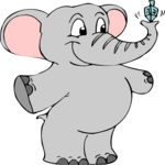 Dreidel & Elephant Clip Art