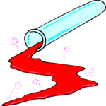 Test Tube Spill Clip Art