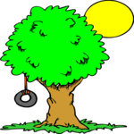 Tire Swing 2 Clip Art