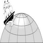 Sailing the Globe Clip Art