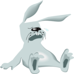 Rabbit Crying Clip Art