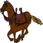 Horse Running 1 Clip Art