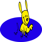 Dog Splashing Clip Art