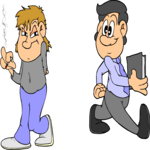 Teenager Smoking 2 Clip Art