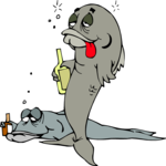 Fish - Drunk Clip Art