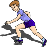 Boy Running 04 Clip Art