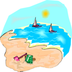 Beach Scene 14 Clip Art