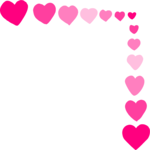 Heart Corner 2 Clip Art