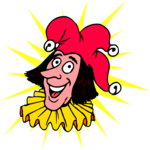 Jester Face 3 Clip Art