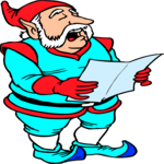 Elf Singing 2 Clip Art