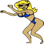 Bikini Woman 07 Clip Art