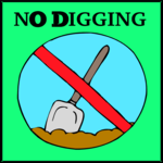 No Digging Clip Art