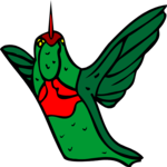 Hummingbird 08 Clip Art