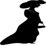 Woman Standing 1 Clip Art