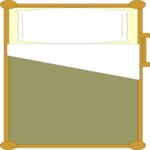 Bed - Top Bunk Clip Art