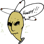 Alien Cowboy Clip Art