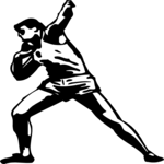 T & F - Shot Put 3 Clip Art