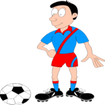 Soccer - Player 04 Clip Art