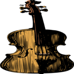 Antique Style Violin Clip Art