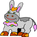 Donkey 04 Clip Art