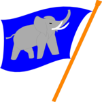 Elephant Flag Clip Art