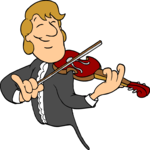 Violinist 14 Clip Art