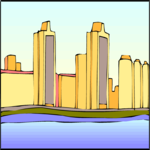 Cityscape 15 Clip Art