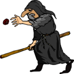 Monk Throwing Ball Clip Art