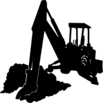 Backhoe 7 Clip Art