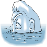 Statue - Submerged Clip Art