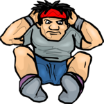 Sit-Ups 3 Clip Art