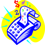 Adding Machine 2 Clip Art