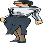 Woman Standing 07 Clip Art