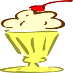 Ice Cream Sundae 08 Clip Art