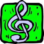 Treble Clef 08 Clip Art