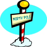 North Pole Sign 2 Clip Art