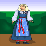 Dutch Woman 2 Clip Art