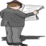 Businessman Reading 6 Clip Art