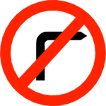 No Right Turn 2 Clip Art