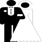 Bride & Groom 14 Clip Art