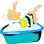 Washing Dishes 3 Clip Art