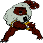 Football - Bear 1 Clip Art