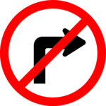 No Right Turn 6 Clip Art