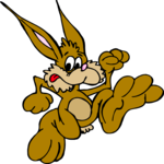 Rabbit Running 4 Clip Art