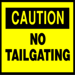 No Tailgating Clip Art