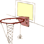 Hoop with Spider Web Clip Art
