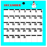 79 December - Mon Clip Art